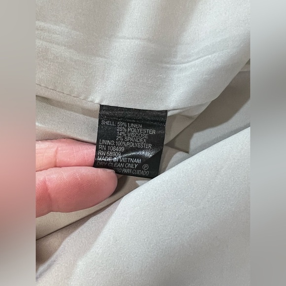 🛍️ANTONIO MELANI Light‎ khaki cap sleeve sheath dress size 4. - Picture 10 of 13